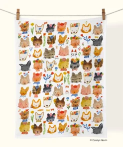 Kitty Parade 100% Cotton Kitchen Tea Towel